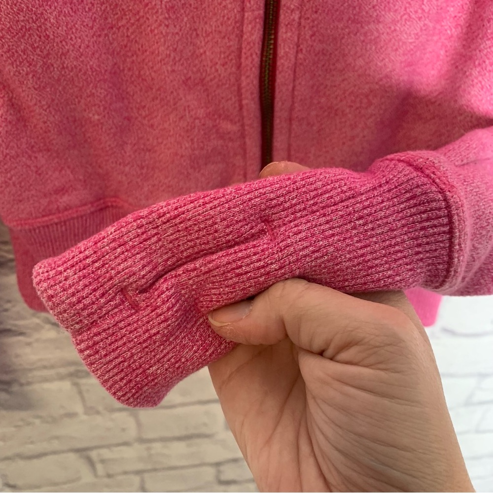 Patagonia Women’s Heathered Pink Zip Up Hoodie - Picture 9 of 12